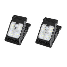 LED Solar Sensor Motion Light Outdoor Clip on Lawn Lamp Waterproof Work Light Camping Household Garden Lighting Lamp