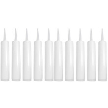 10pcs Empty Caulking Reusable Fillable Sealant Pipes for Epoxy Grouting Tile Latex Cracks Repairing Leaks