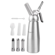 500ml Whipped Cream Dispenser Portable Aluminum Cream Foam Cake Piping Siphon Squeeze Bottle Kitchen Dessert Tool