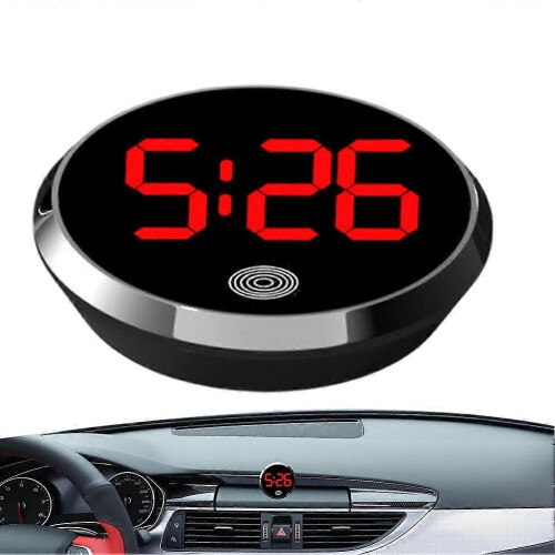 Mini Digital Clock, Waterproof Small Digital Clock, Outdoor Timetable, Adhesive Car Accessories 2