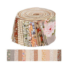 42 Pcs Jelly Roll Fabric Strips for Quilting-2.6 Inch Precut Cotton Floral Strips Bundles, Perfect Quilting Fabric