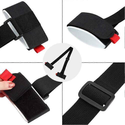 4 Pack Ski Carrier Straps Adjustable Shoulder with Cushioned Fastener Tape Strap Loop 1