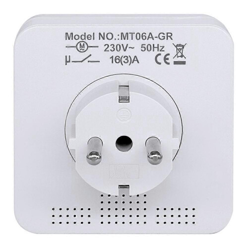 Timer Switch EU Timer Plug in Mechanical Grounded Programmable Smart Countdown Switch Socket Indoor Auto Power Off 1