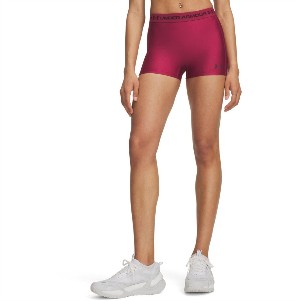 Under Armour (14 Uk, Claret) Womens/Ladies Heatgear Shorts