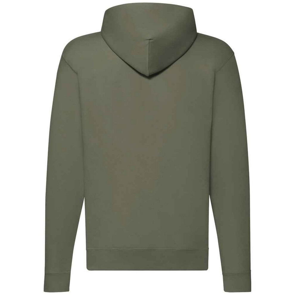 Fruit Of The Loom (M, Classic Olive) Mens Classic Zipped Hoodie
