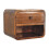 Solid Wood Mini Floating Bedside Table, 25*25*30cm 9