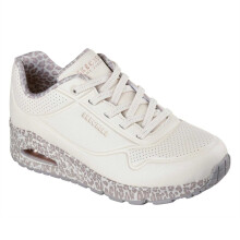 (6 UK, White) Skechers Womens/Ladies Uno Stand On Air Wedge Trainers