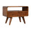 Dark Brown Curved Media Unit, 2 Drawers，30*60*45cm 8