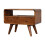 Dark Brown Curved Media Unit, 2 Drawers，30*60*45cm 9