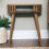 Ariella Solid Wood Console Table, Brown,30*80*70cm 1