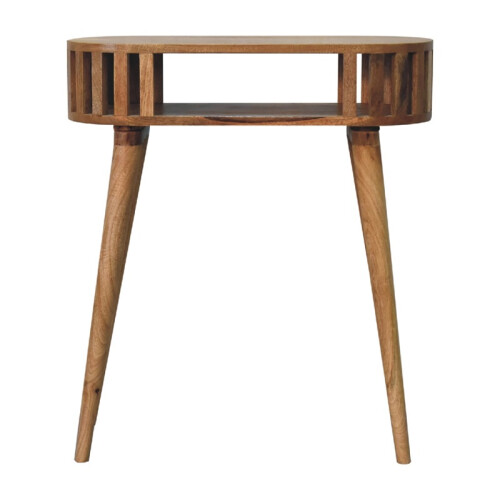 Ariella Solid Wood Console Table, Brown,30*80*70cm 1
