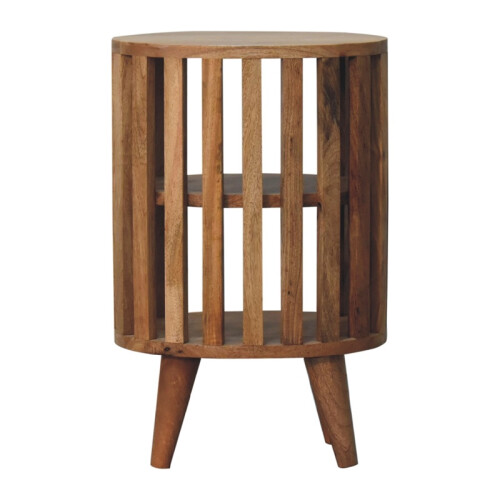 Solid Wood Brown Bedside – 26*36*55cm 1