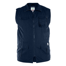 (2XL, Navy) Duke Mens D555 Enzo Multi Pocket Kingsize Hunting Waistcoat