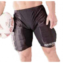 (XS, Black/White) Carta Sport Mens Rugby Shorts