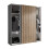 Berno Light Oak and Dark Grey 2 Door Wardrobe 6