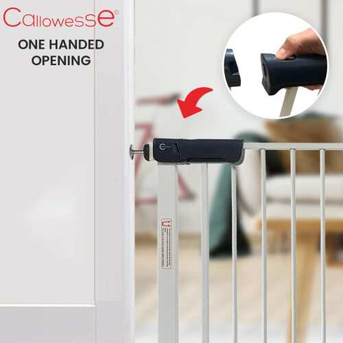 Callowesse Kuvasz Stair Gate 76-83cm White 1