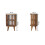 Solid Wood Brown Bedside – 26*36*55cm 7