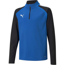 (11-12 Years, Blue) Puma Childrens/Kids TeamLIGA Quarter Zip Fleece Top