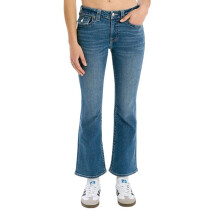 (24R, Medium Blue) True Religion Womens/Ladies Flap Pocket Flared Jeans