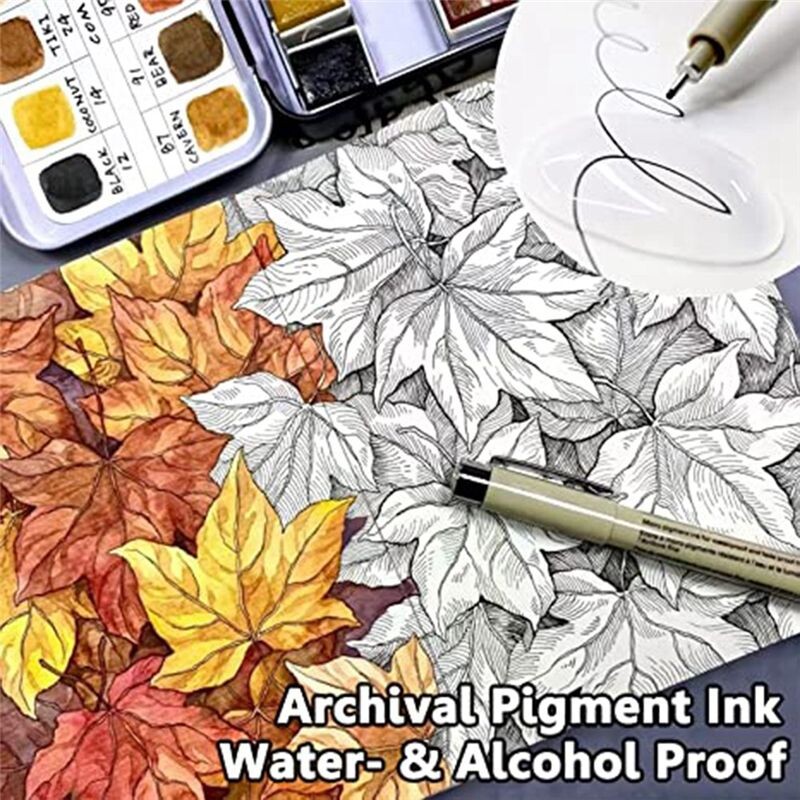 Painting Art Pens 12 Black Fine Waterproof Ink Set Art Supplies painting-art-pens-12-black-fine-waterproof-ink-set-art-supplies