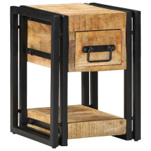 vidaXL Bedside Cabinet 2 pcs Brown 30 x 30 x 40 cm Solid Mango Wood