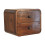 Dark Brown Floating Bedside Table, 25*25*30cm 5