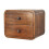 Dark Brown Floating Bedside Table, 25*25*30cm 3