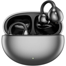 Open Ear Wireless Bluetooth 5.4 Clip On Earbuds with 72H Playtime Noise Cancelling IPX5 Waterproof Sports Headphones(black)