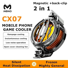 2-in-1 Magnetic & Clip-On Mobile Phone Cooling Fan, Semiconductor Game Cooler Radiator for Smartphones