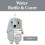 Blue Canyon 1L Teddy Bear Hot Water Bottle Grey 10