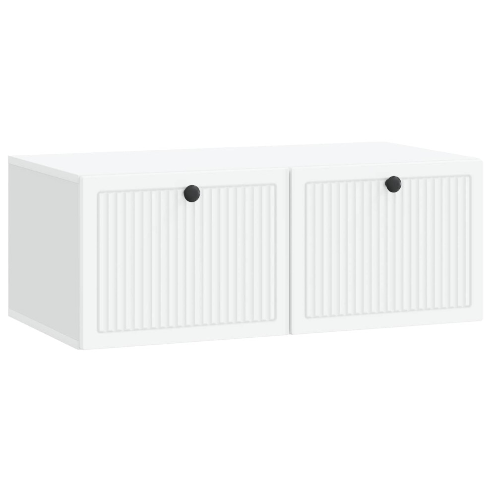 Vidaxl Wall-Mounted Tv Cabinet White 78.5 X 41 X 30 Cm Engineered Wood