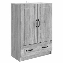 vidaXL Sideboard Grey Sonoma 66 x 34.5 x 92 cm Engineered Wood