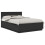 VidaXL vidaXL Bed Frame with Headboard Black 150 x 200 cm Engineered Wood 5