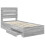 VidaXL vidaXL Bed Frame Grey Sonoma and Silver 75 x 190 cm Engineered Wood 5