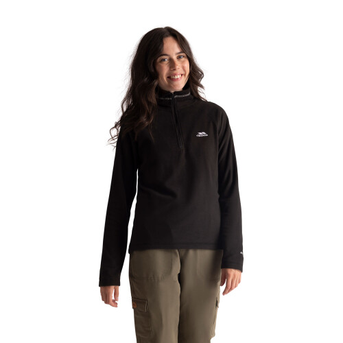 Trespass (14, Black) Trespass Womens Half Zip Fleece Top - Luiston 1
