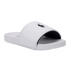 (6 UK, White/Navy) Ralph Lauren Childrens/Kids Polo Logo Flatform Slides