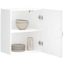 vidaXL Kitchen Wall Cabinets 2 pcs Lucca High Gloss White Engineered Wood