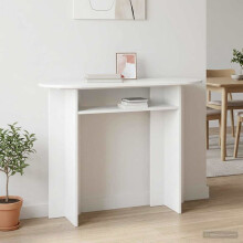 vidaXL Console Table with Storage High Gloss White 100 x 39.5 x 75 cm