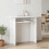 VidaXL vidaXL Console Table with Storage High Gloss White 100 x 39.5 x 75 cm 1
