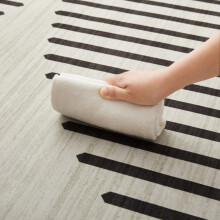 (5X7 Rug (160x230cm), Jett) Printed Geometric Short Pile Rug with Rubber Backing - Non Slip Modern Area Carpet