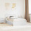 VidaXL vidaXL Bed Frame with Headboard White 120 x 190 cm Engineered wood 1