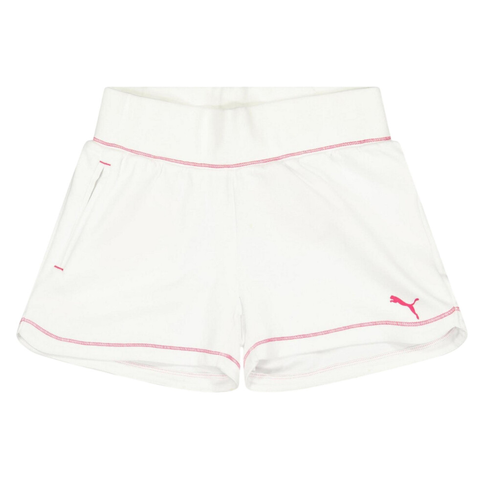 Puma (16 Years, White) Childrens/Kids Knitted Logo Shorts