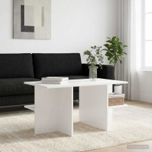 vidaXL Coffee Table White 87 x 50 x 45 cm Engineered Wood
