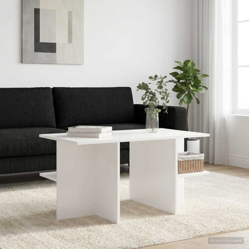 VidaXL vidaXL Coffee Table White 87 x 50 x 45 cm Engineered Wood