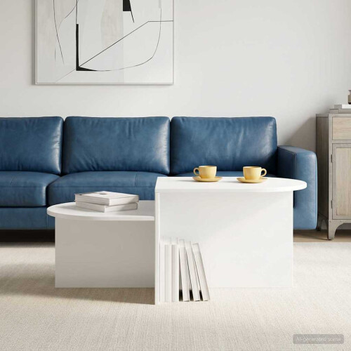 VidaXL vidaXL Coffee Table White 100 x 50 x 40 cm Engineered Wood 2