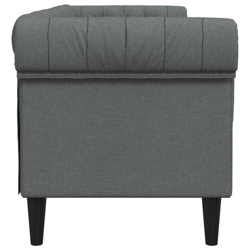 VidaXL vidaXL Sofa Dark Grey 201.5 x 74.5 x 74.5 cm Polyester 2