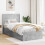 VidaXL vidaXL Bed Frame with Storage and Headboard Concrete Grey 100 x 200 cm 1