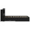VidaXL vidaXL Bed Frame with Storage Black 75 x 190 cm Engineered Wood 5