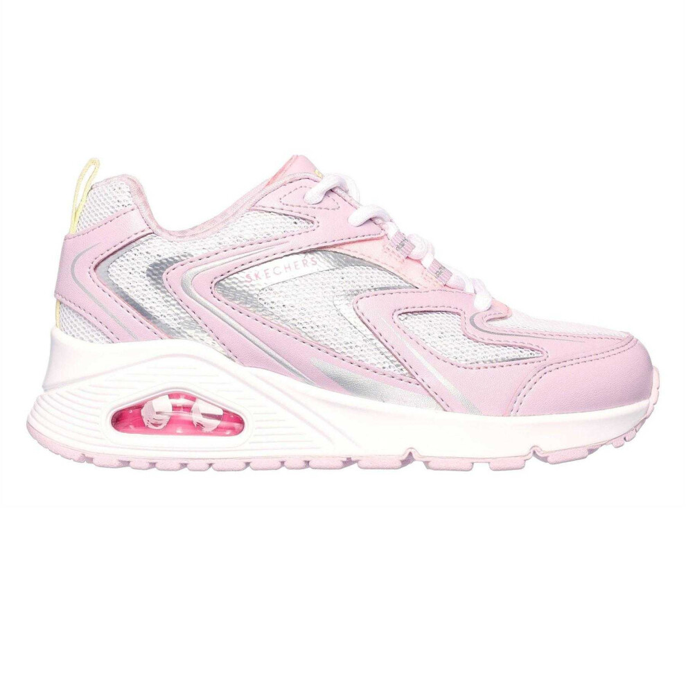 Skechers (5.5 Uk, Lavender/Pink) Womens/Ladies Tres Air Uno Glit Airy Trainers