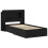 VidaXL vidaXL Bed Frame with Storage Black 75 x 190 cm Engineered Wood 4